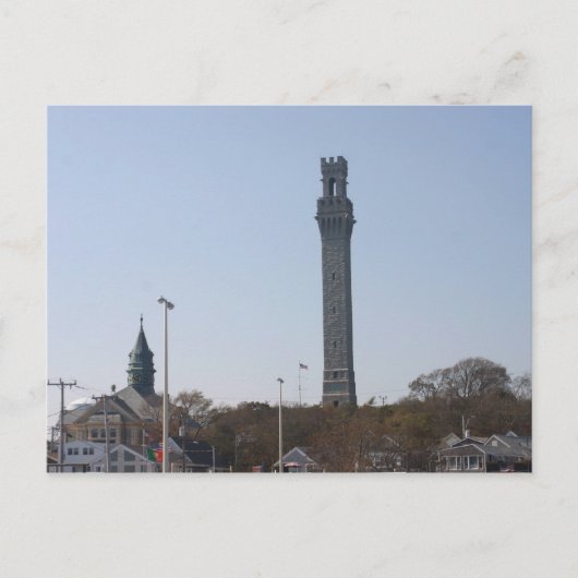 Pilgerdenkmal - Provincetown, Ma. Postkarte (Vorderseite)