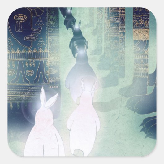 Pilgerfahrt 2012 quadratischer aufkleber (Vorderseite)