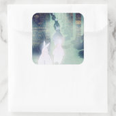 Pilgerfahrt 2012 quadratischer aufkleber (Tasche)