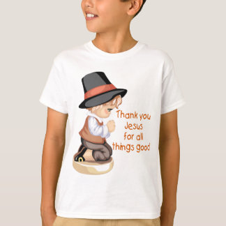 Pilgerjunge, der auf Knien betet T-Shirt