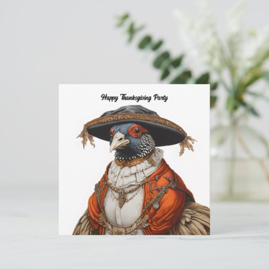 Pilgerkleidung Einladung (Stehend Vorderseite)