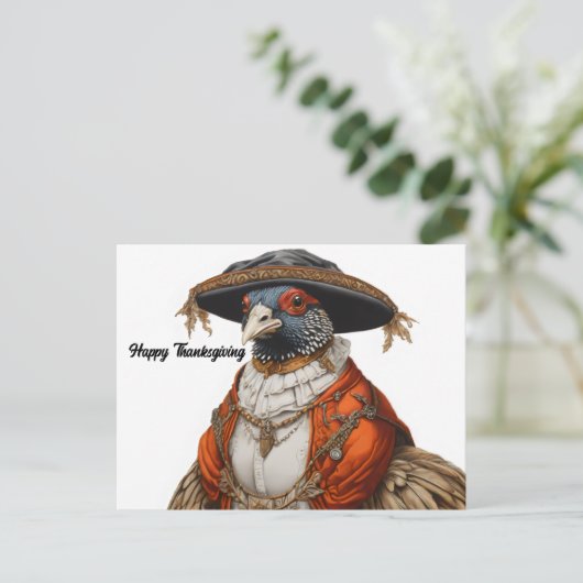 Pilgerkleidung Postkarte (Stehend Vorderseite)