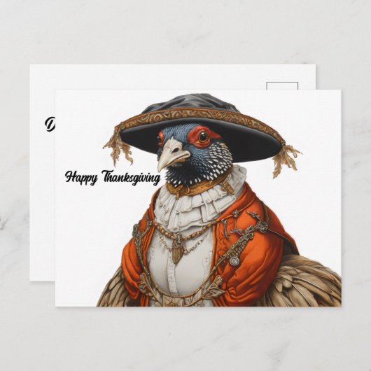 Pilgerkleidung Postkarte (Vorne/Hinten)