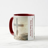 Pilgerreise nach Überzeugung - Glaube trifft Ewigk Tasse (Vorderseite Links)