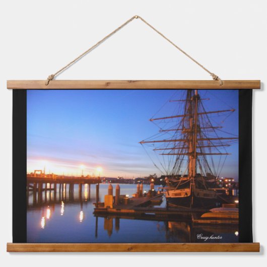 Pilgrim am Dana-Punkt "Foto" Wandteppich Mit Holzrahmen (Vorne)