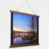 Pilgrim am Dana-Punkt "Foto" Wandteppich Mit Holzrahmen (Gewinkelt)