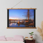 Pilgrim am Dana-Punkt "Foto" Wandteppich Mit Holzrahmen (Schlafzimmer)