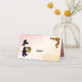 Pilgrim Boy Erntedank Platzkarten (Vorderseite)