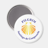 Pilgrim Camino de Santiago Magnet (Vorderseite/Rückseite)
