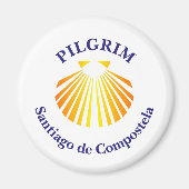 Pilgrim Camino de Santiago Magnet (Vorne)