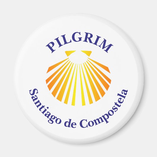 Pilgrim Camino de Santiago Magnet (Vorne)