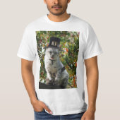 Pilgrim Cat Erntedank T-Shirt (Vorderseite)