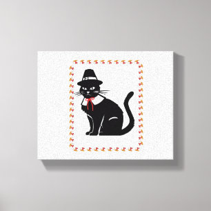 Pilgrim Cat Oversized T - Shirt Leinwanddruck