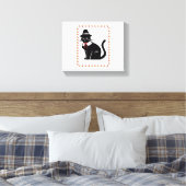 Pilgrim Cat Oversized T - Shirt Leinwanddruck (Insitu (Schlafzimmer))