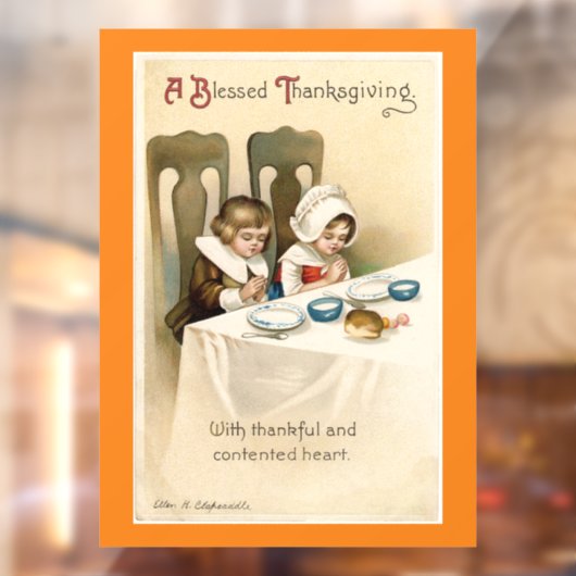 Pilgrim Children Prachen Fensterheber Fensteraufkleber (Blatt 2)