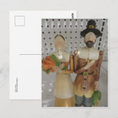 Pilgrim Couple Postkarte (Vorne/Hinten)