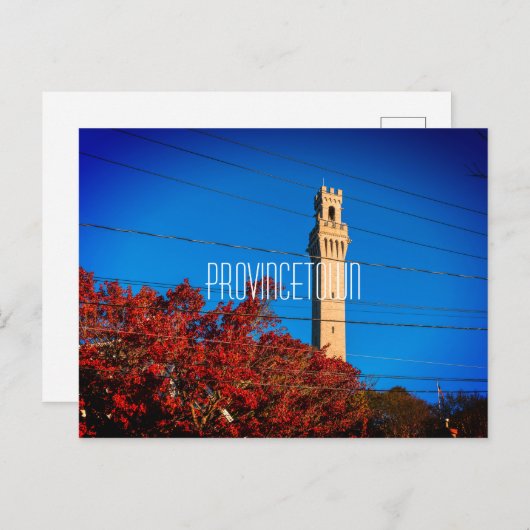 Pilgrim-Denkmalturm Postkarte (Vorne/Hinten)