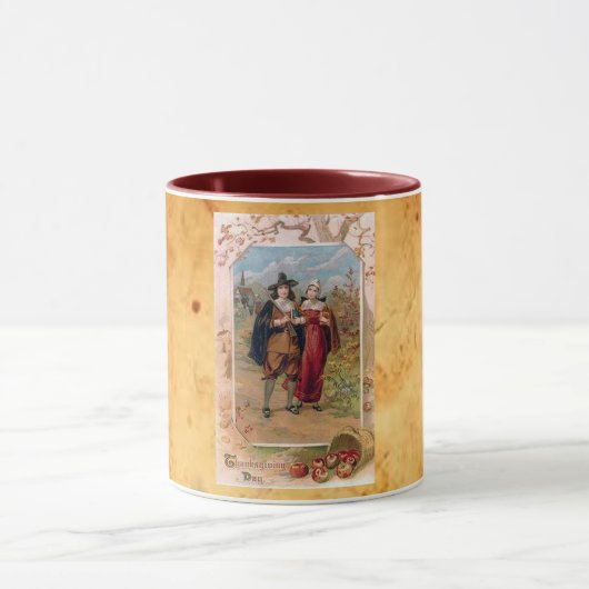 Pilgrim Erntedank Kaffee Tasse (Zentrum)