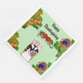 PILGRIM ERNTEDANK PAPIERABENDS NAPKINS SERVIETTE (Ecke)