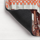 Pilgrim erschreckt. Vintages Kunstgeschenk Mousepad (Ecke)