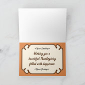 Pilgrim Girl Feiertagskarte (Innenseite)