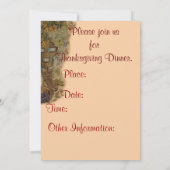 Pilgrim Girl mit Viktorianischem Stil Einladung (Rückseite)