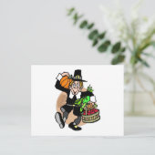 Pilgrim Harvest Postkarte (Stehend Vorderseite)