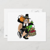 Pilgrim Harvest Postkarte (Vorne/Hinten)