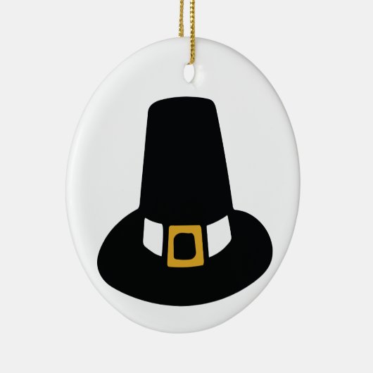 Pilgrim Hat Keramik Ornament (Rechts)