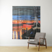 Pilgrim im Morgengrauen Dana Point Hafen Wandteppich (Beispiel)