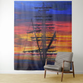 Pilgrim im Morgengrauen Dana Point Hafen Wandteppich (Beispiel)