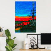 Pilgrim im Morgengrauen Dana Point Poster (Heimbüro)