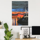 Pilgrim im Morgengrauen Dana Point Poster (Heimbüro)