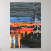 Pilgrim im Morgengrauen Dana Point Poster (Vorne)