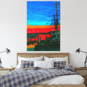 Pilgrim im Morgengrauen Leinwanddruck (Insitu (Schlafzimmer))