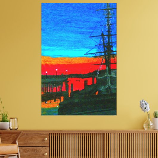 Pilgrim im Morgengrauen Leinwanddruck (Insitu (Wohnzimmer))