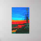 Pilgrim im Morgengrauen Leinwanddruck (Vorderseite)