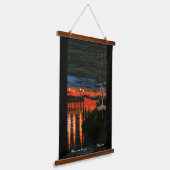 Pilgrim im Morgengrauen Wandteppich Mit Holzrahmen (Gewinkelt)