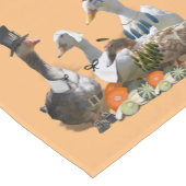 Pilgrim & Indian Ducks Thanksgiving Kurzer Tischläufer (Ecke)