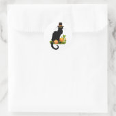 Pilgrim Le Chat Noir Erntedank Runder Aufkleber (Tasche)