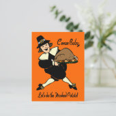 Pilgrim Mashed Potato Postkarte (Stehend Vorderseite)