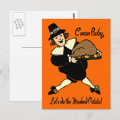 Pilgrim Mashed Potato Postkarte (Vorne/Hinten)