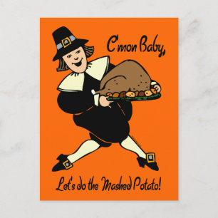 Pilgrim Mashed Potato Postkarte