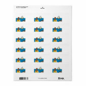 Pilgrim Mayflower Erntedank Address Labels Adressaufkleber (Vorne)