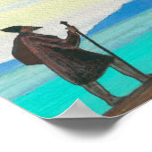 Pilgrim of the Radiant City by Nicholas Roerich Poster (Ecke)