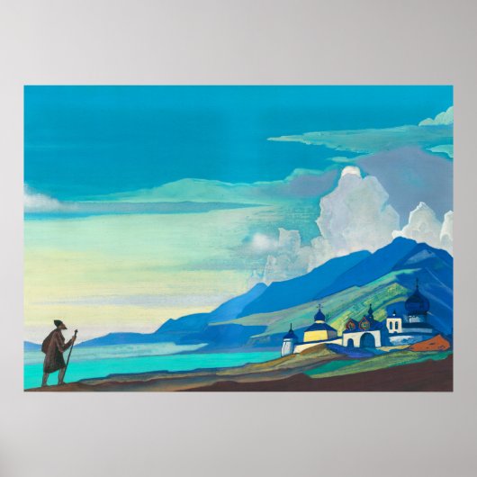 Pilgrim of the Radiant City by Nicholas Roerich Poster (Vorne)