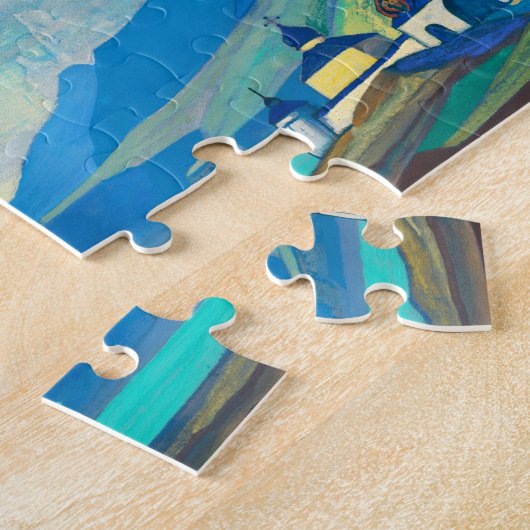 Pilgrim of the Radiant City by Nicholas Roerich Puzzle (Seite)