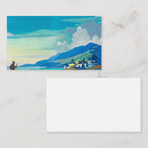 Pilgrim of the Radiant City by Nicholas Roerich Visitenkarte