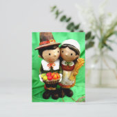 Pilgrim Pair Postkarte (Stehend Vorderseite)