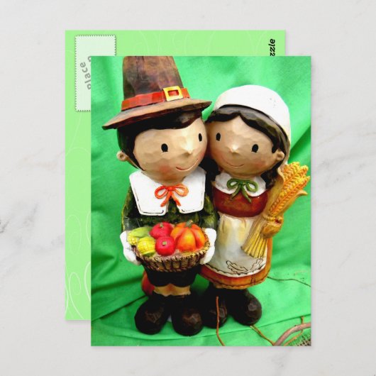 Pilgrim Pair Postkarte (Vorne/Hinten)